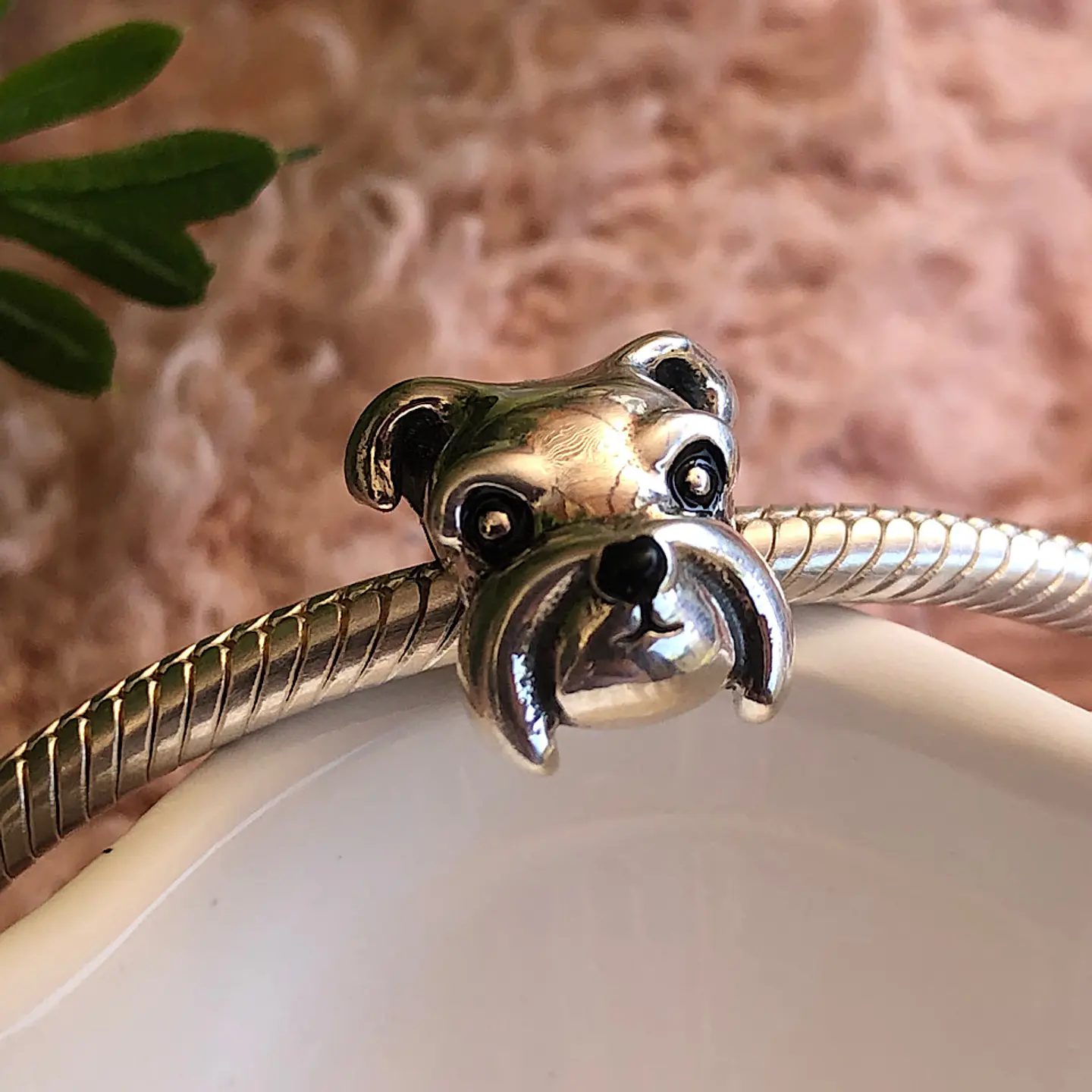 Charm Schnauzer carita Plata 925 2