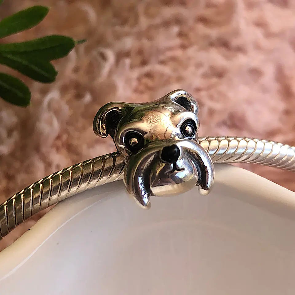 Charm Schnauzer carita Plata 925 2