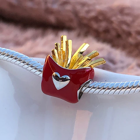 Charm Papas Fritas Plata 925