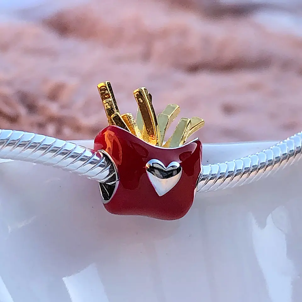 Charm Papas Fritas Plata 925 3
