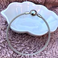Pulsera Rígida Tejida Amor y Familia Plata 925 - Miniatura 1