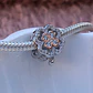 Charm Trébol Lucky Rose Plata 925 - Miniatura 1