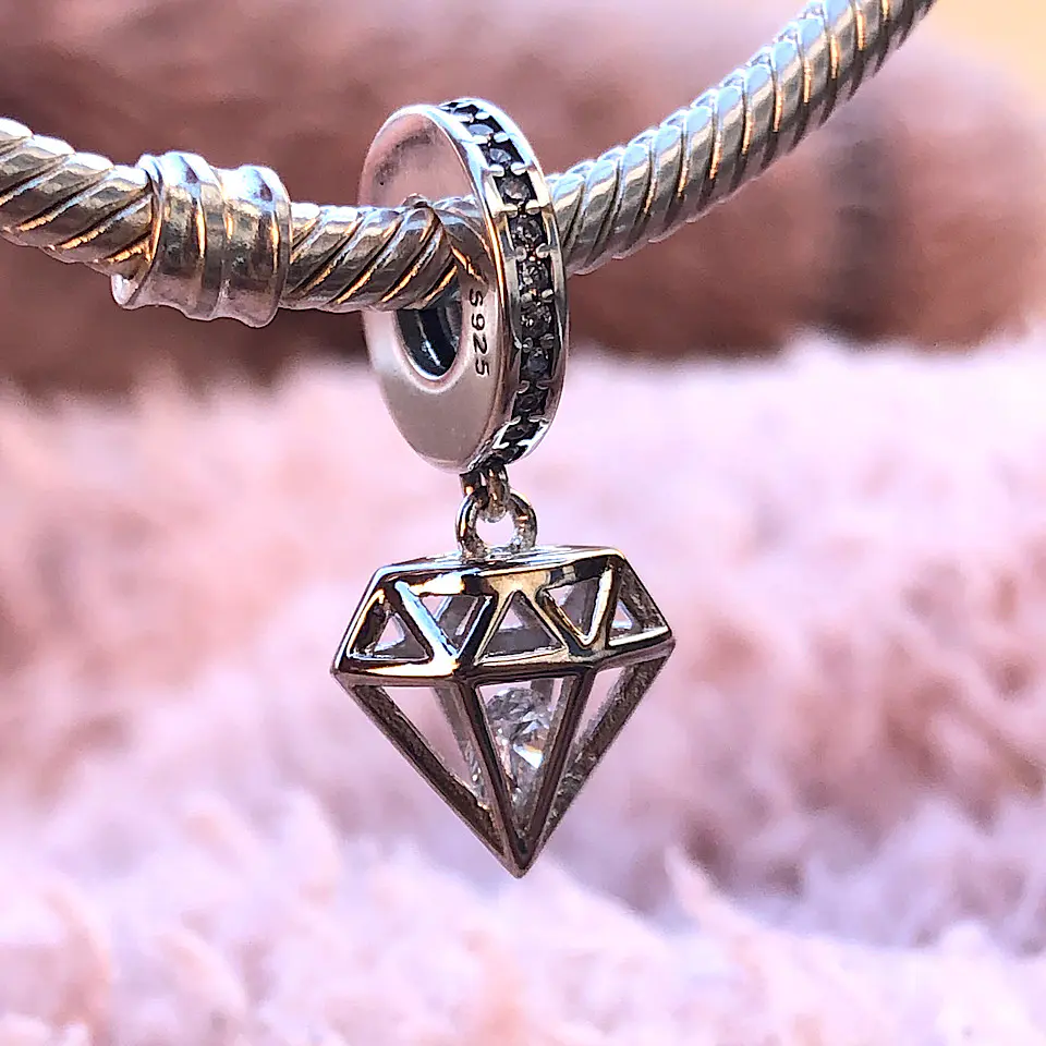 Charm Diamante Plata 925 1