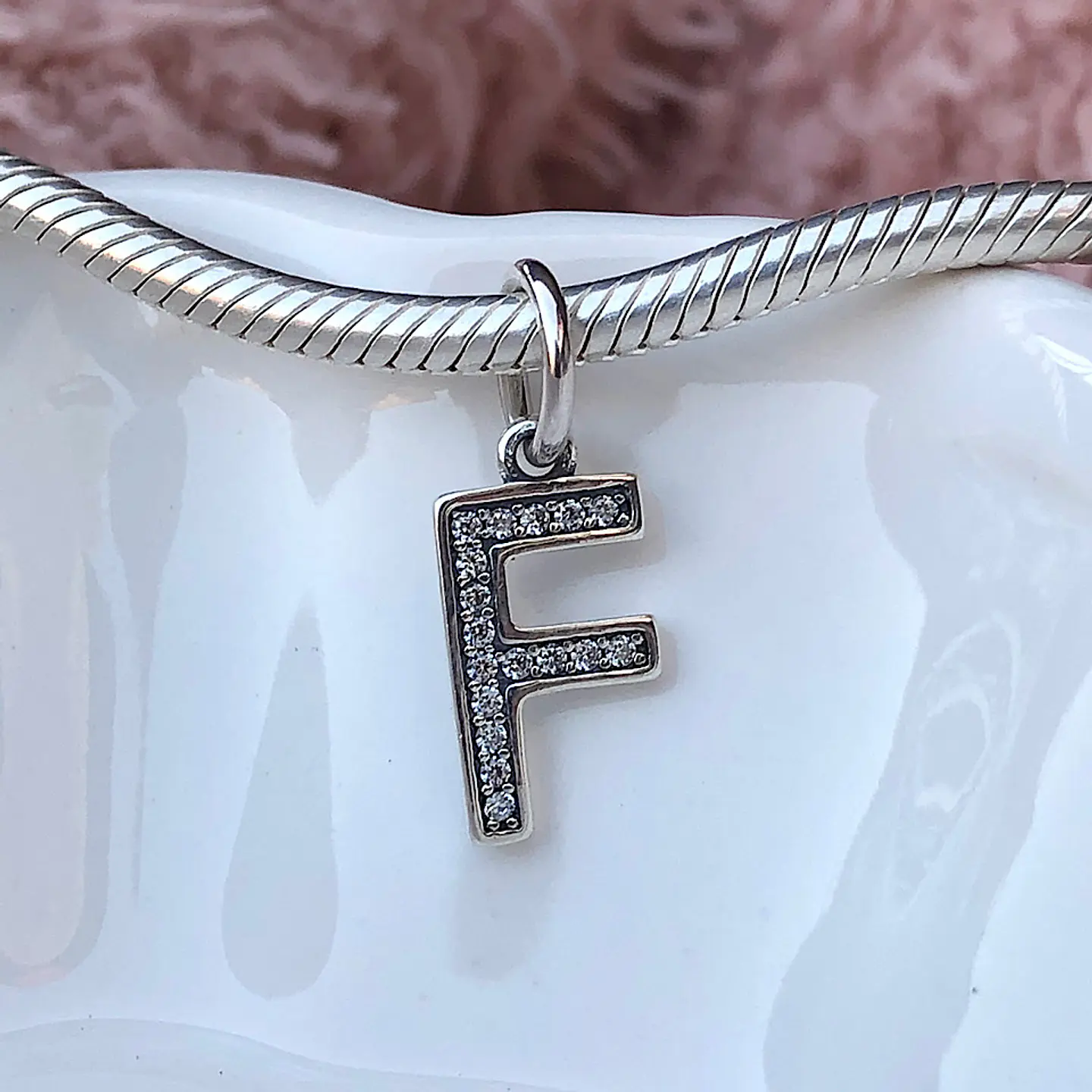 Charm Letra F Plata 925 2