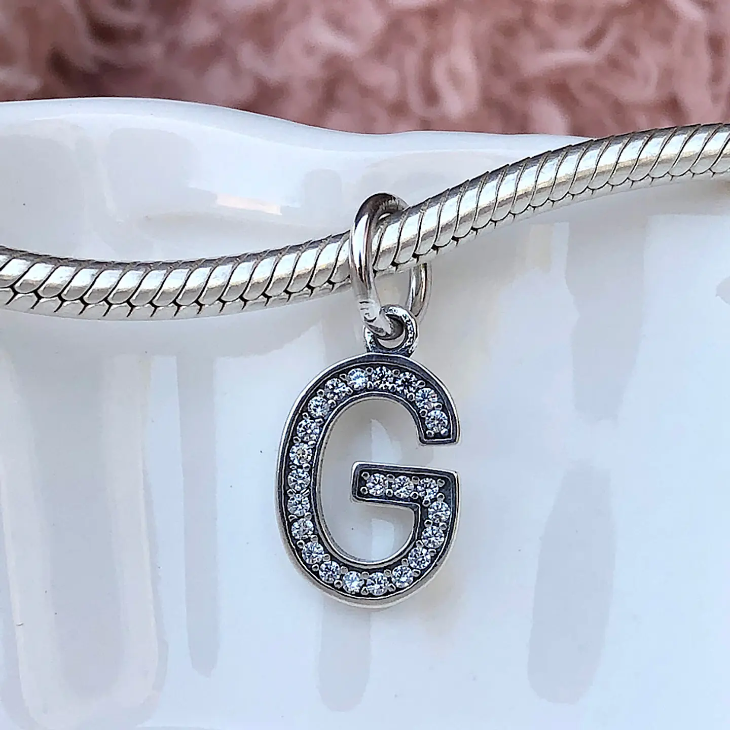 Charm Letra G Plata 925 2