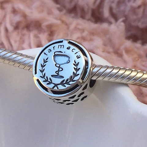Charm Profesión Química y Farmacia Plata 925