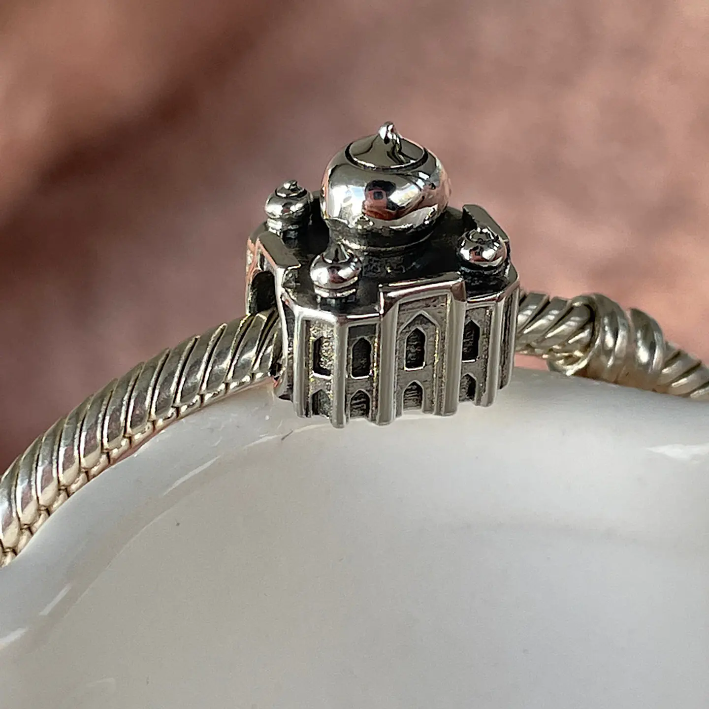 Charm Taj Mahal Plata 925 3