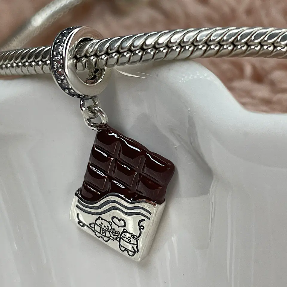 Charm Barra de Chocolate Plata 925 2