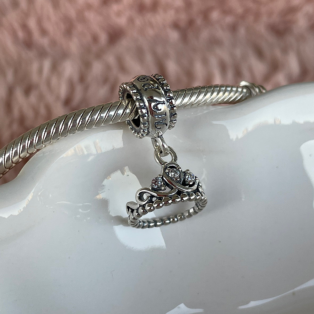 Charm Corona Princesa Plata 925