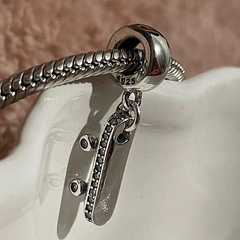 Charm Patineta colgante Plata 925