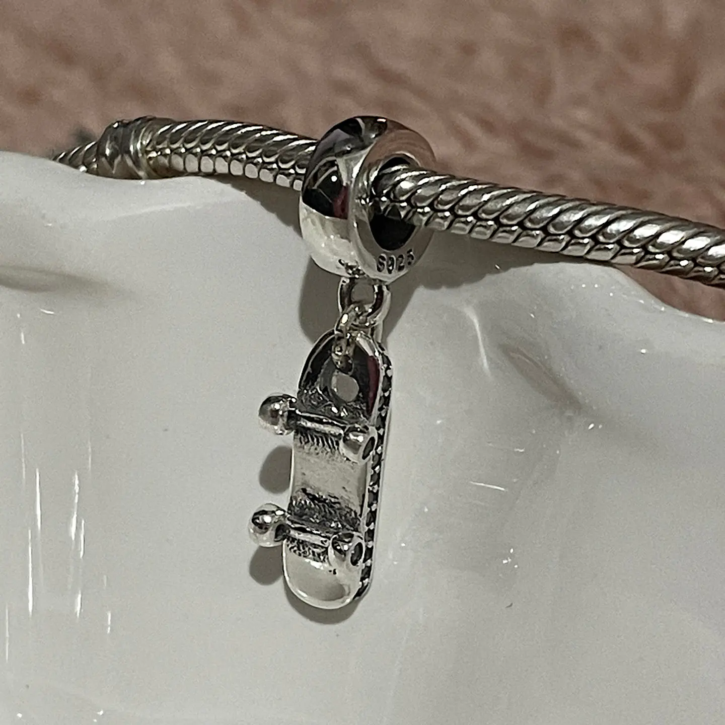 Charm Patineta colgante Plata 925 3