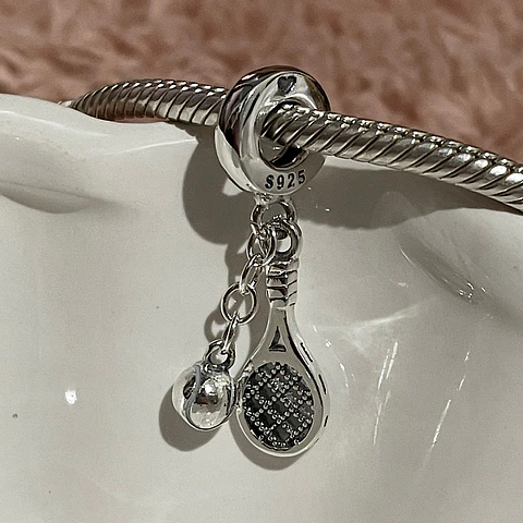 Charm Tenis Plata 925