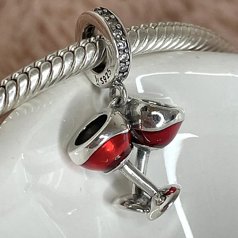 Charm Copas de Vino Plata 925