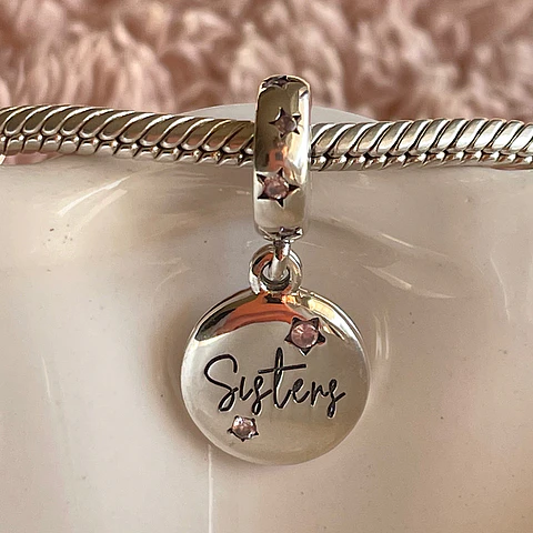 Charm Hermanas Colgante Plata 925