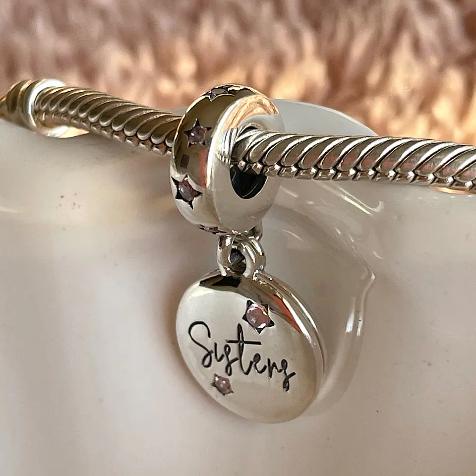 Charm Hermanas Colgante Plata 925 3