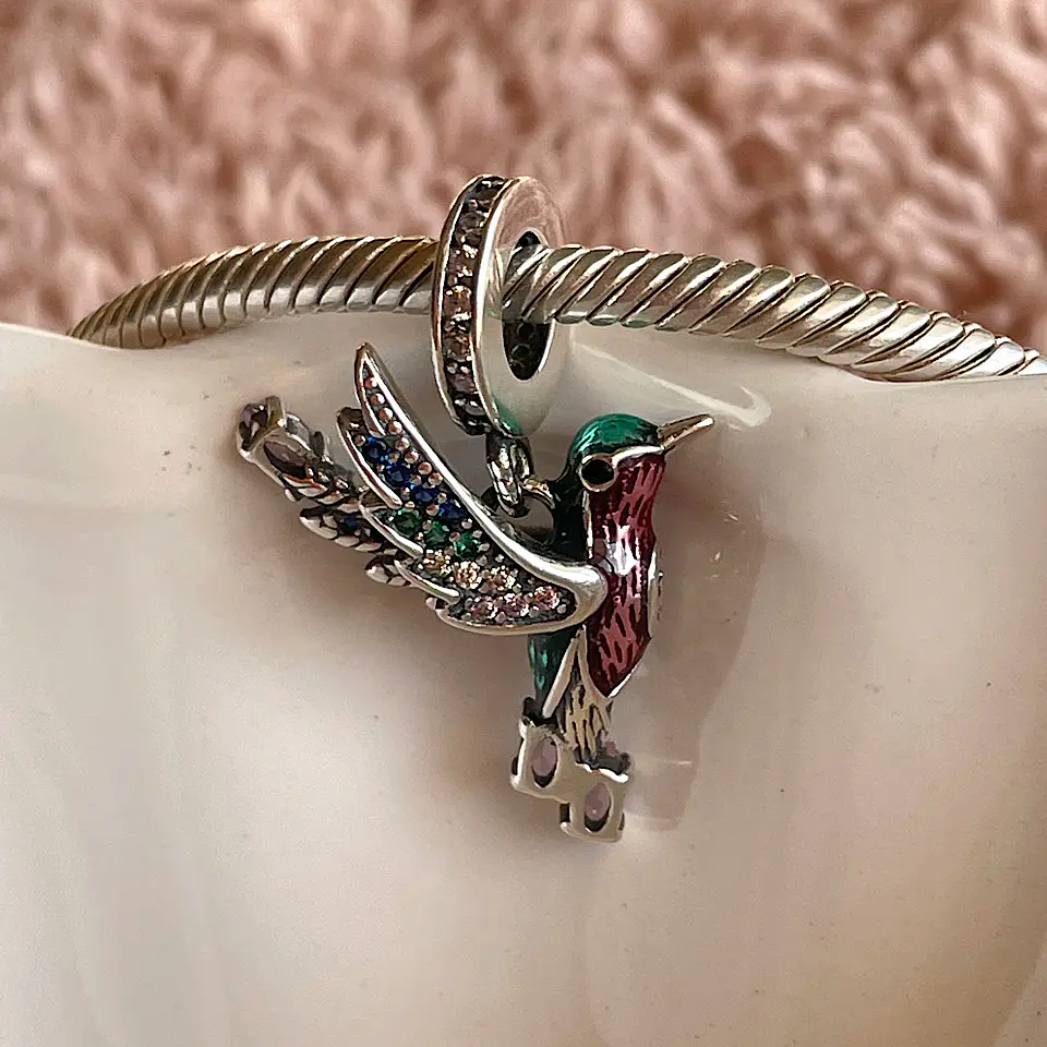 Charm Colibrí Plata 925 3