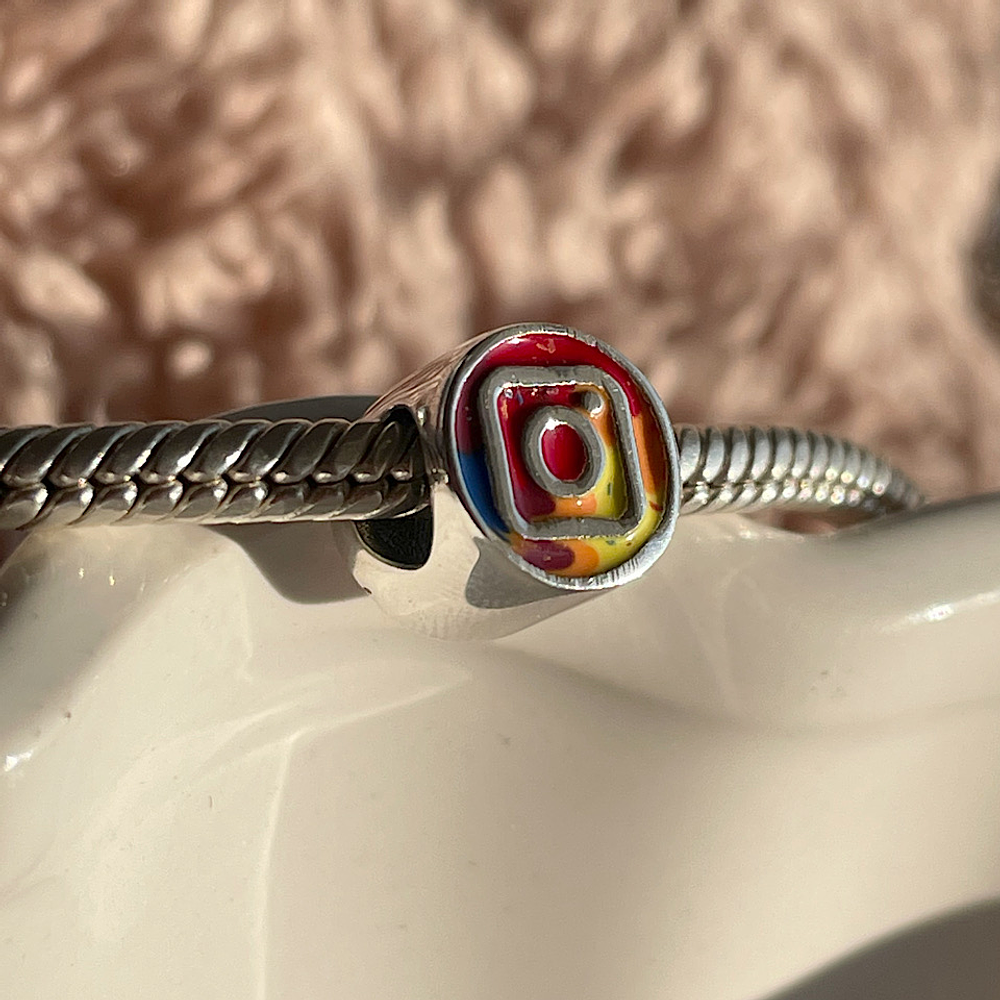 Charm Instagram Plata 925