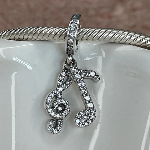 Charm Nota Musical Plata 925