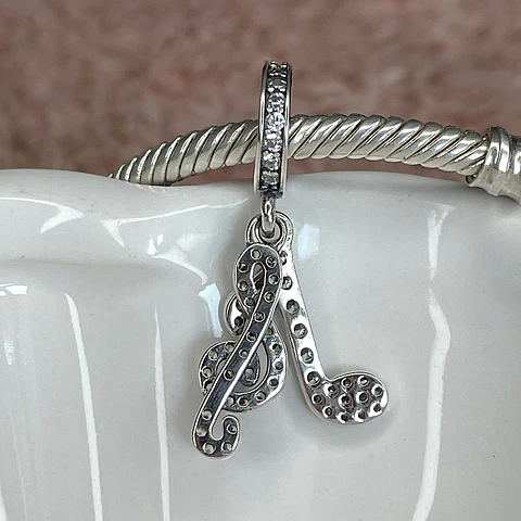 Charm Nota Musical Plata 925