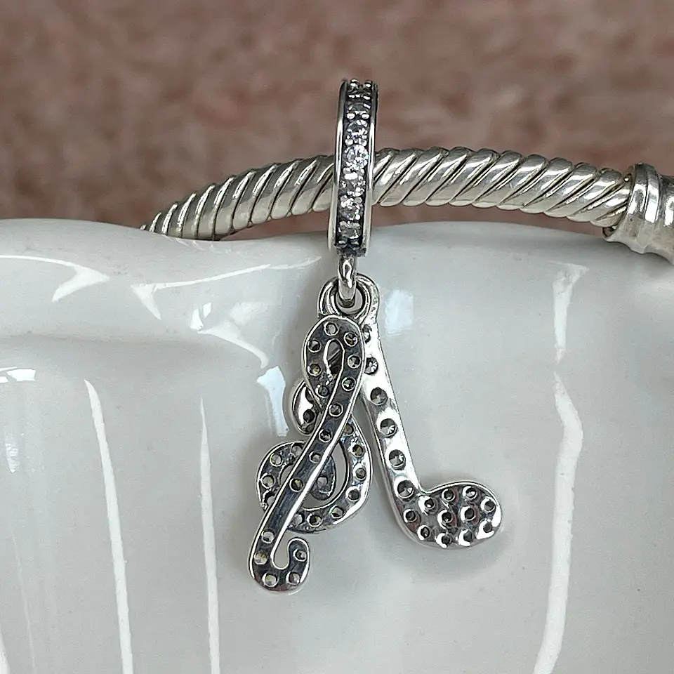 Charm Nota Musical Plata 925 2
