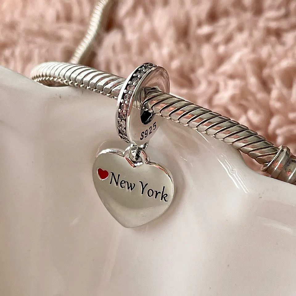 Charm Corazón New York Plata 925 2