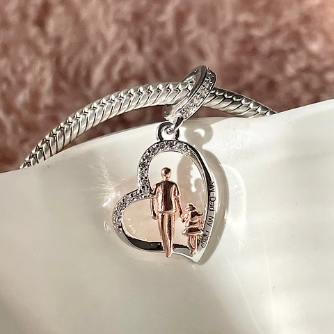 Charm Mi Papá mi Héroe, Plata 925