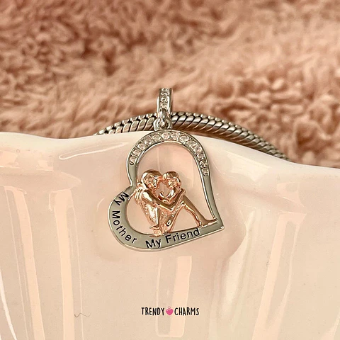 Charm Mi Madre Mi Amiga, Plata 925