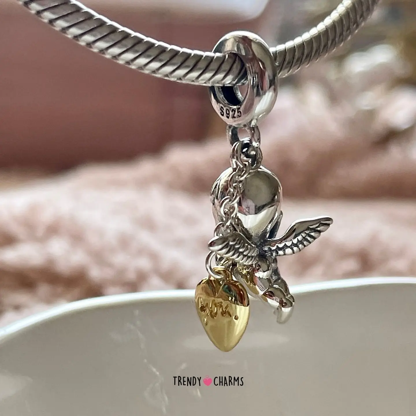 Charm Cupido del Amor Plata 925 3