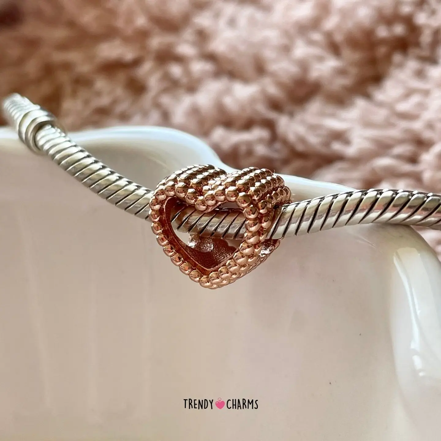 Charm Corazón Te Amo Rose Plata 925 1