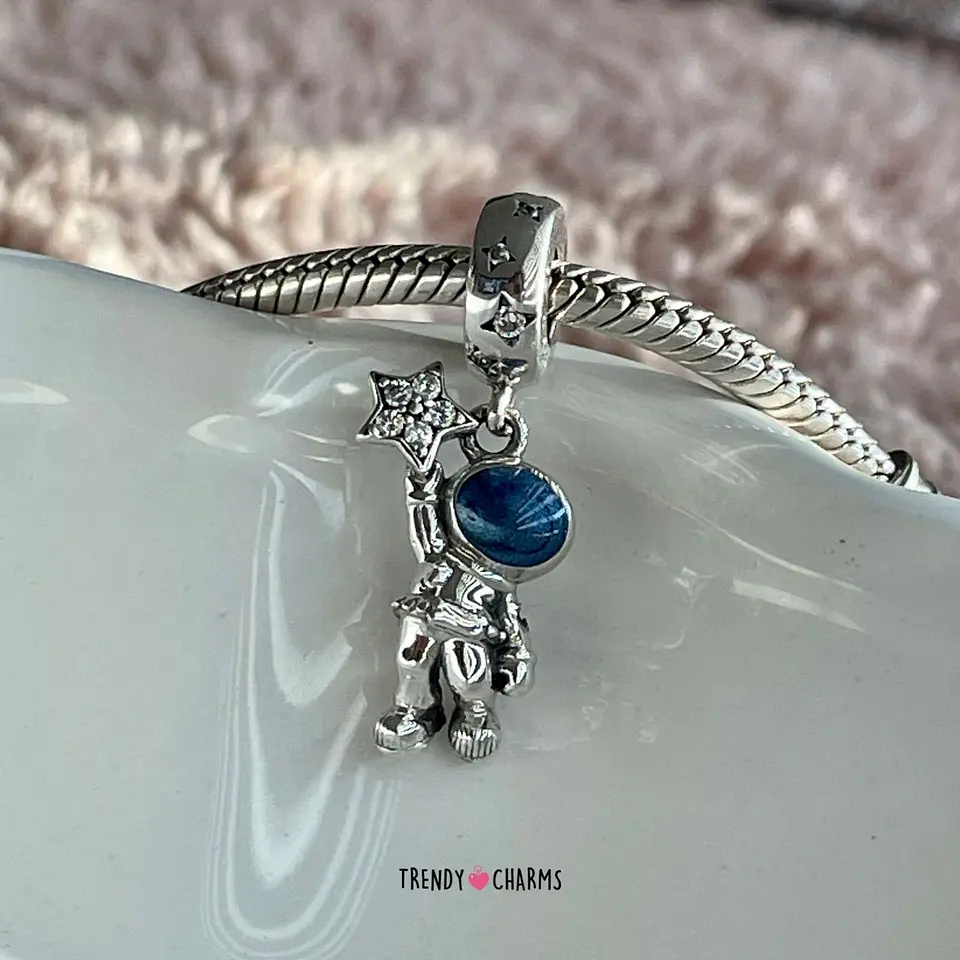 Charm Astronauta Estrellado Plata 925 1