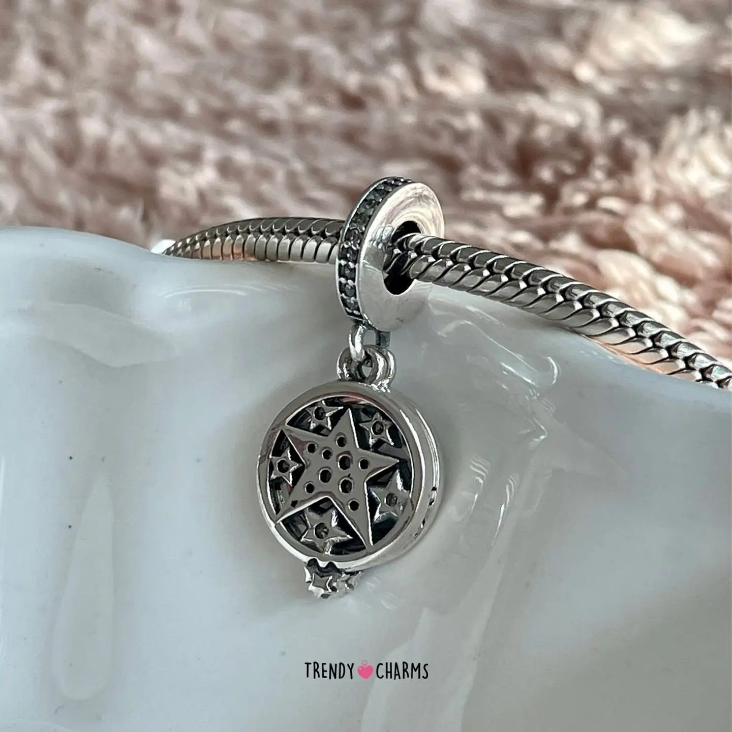 Charm Estrella Galáctica Resplandor Plata 925 4