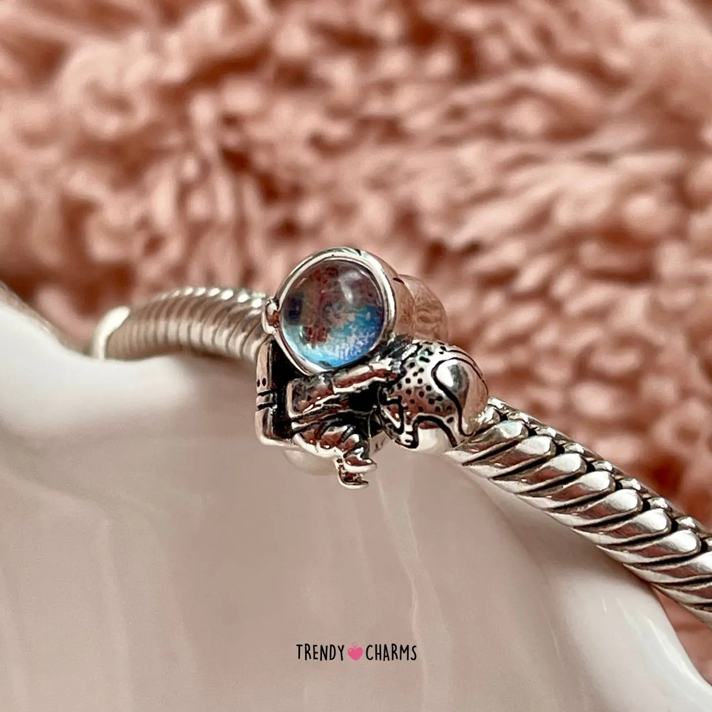Charm Astronauta en el Espacio Plata 925 1