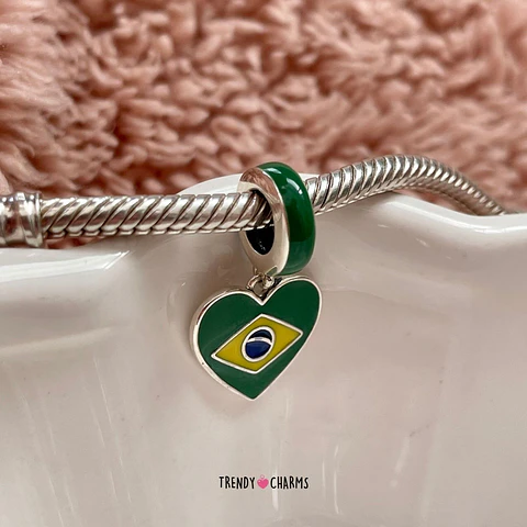 Charm Brasil Te Amo Plata 925