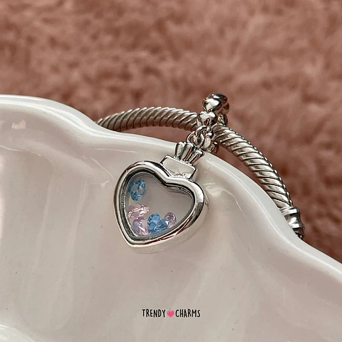 Charm Corazón Brillo de Amor Plata 925