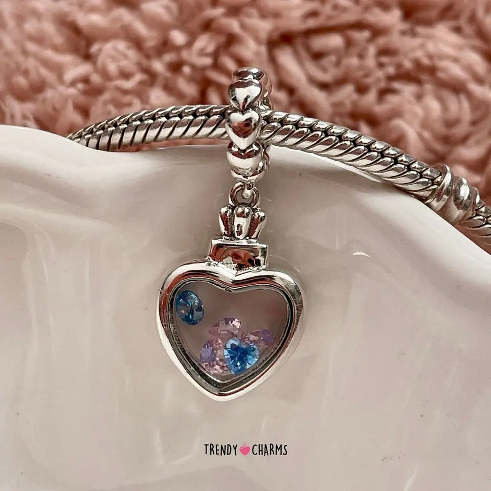 Charm Corazón Brillo de Amor Plata 925 3