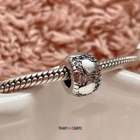 Separador Corazones y circones Plata 925