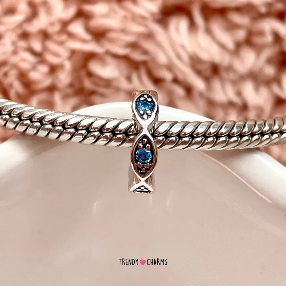 Separador ojos celestes Plata 925 3