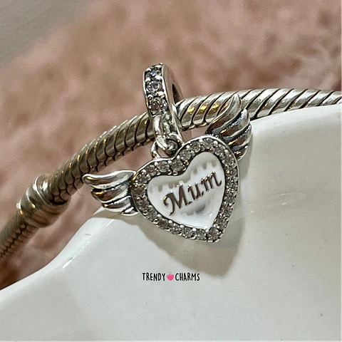 Charm Mamá mi ángel Guardián Plata 925