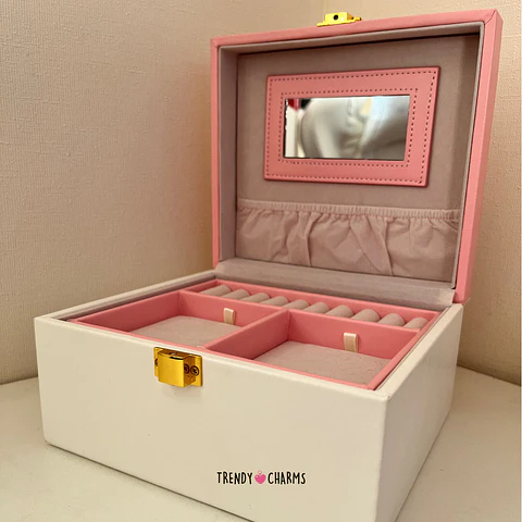 Joyero Glam Pink & White