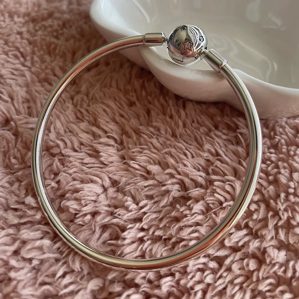 Pulsera Rígida Destello Estelar Plata 925 1