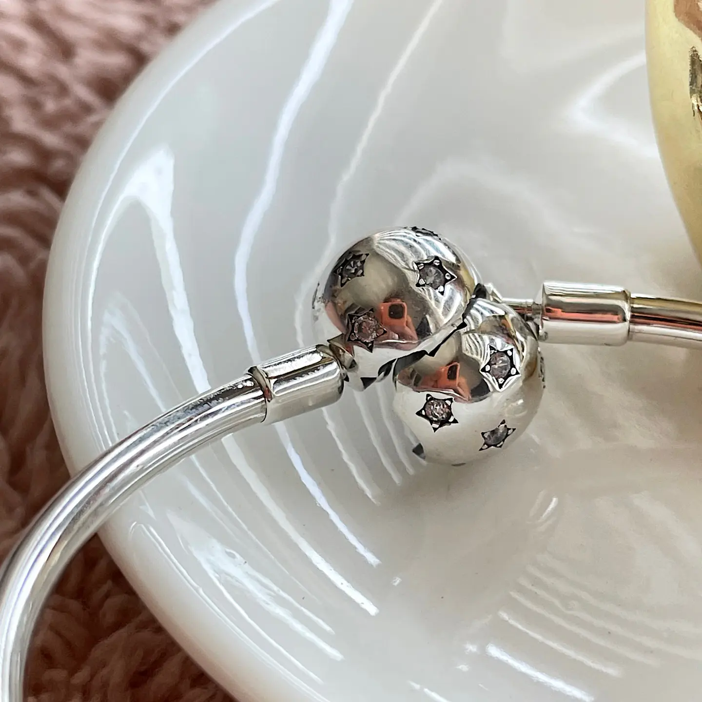 Pulsera Rígida Destello Estelar Plata 925 5