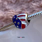 Charm Corazón EEUU Plata 925 - Miniatura 2
