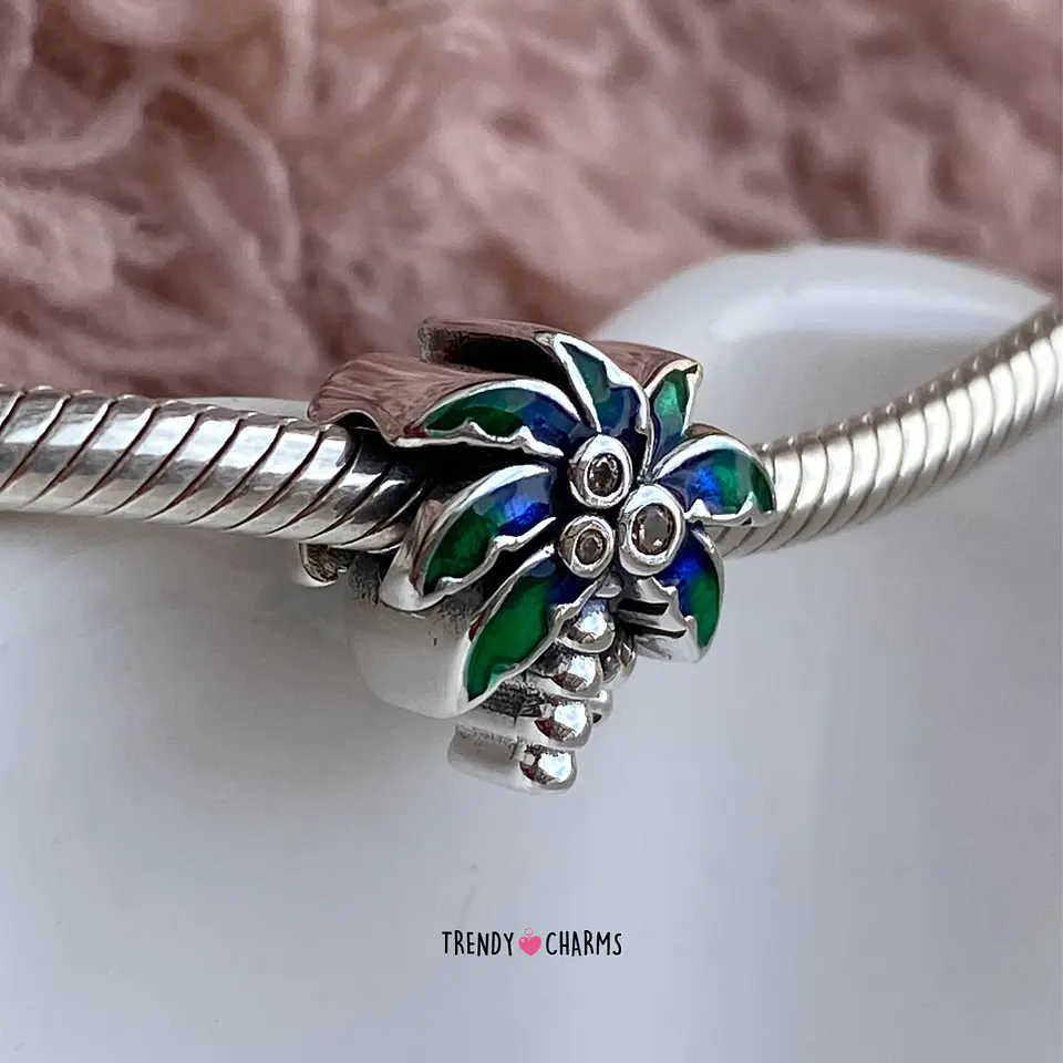 Charm Palmera Plata 925 3