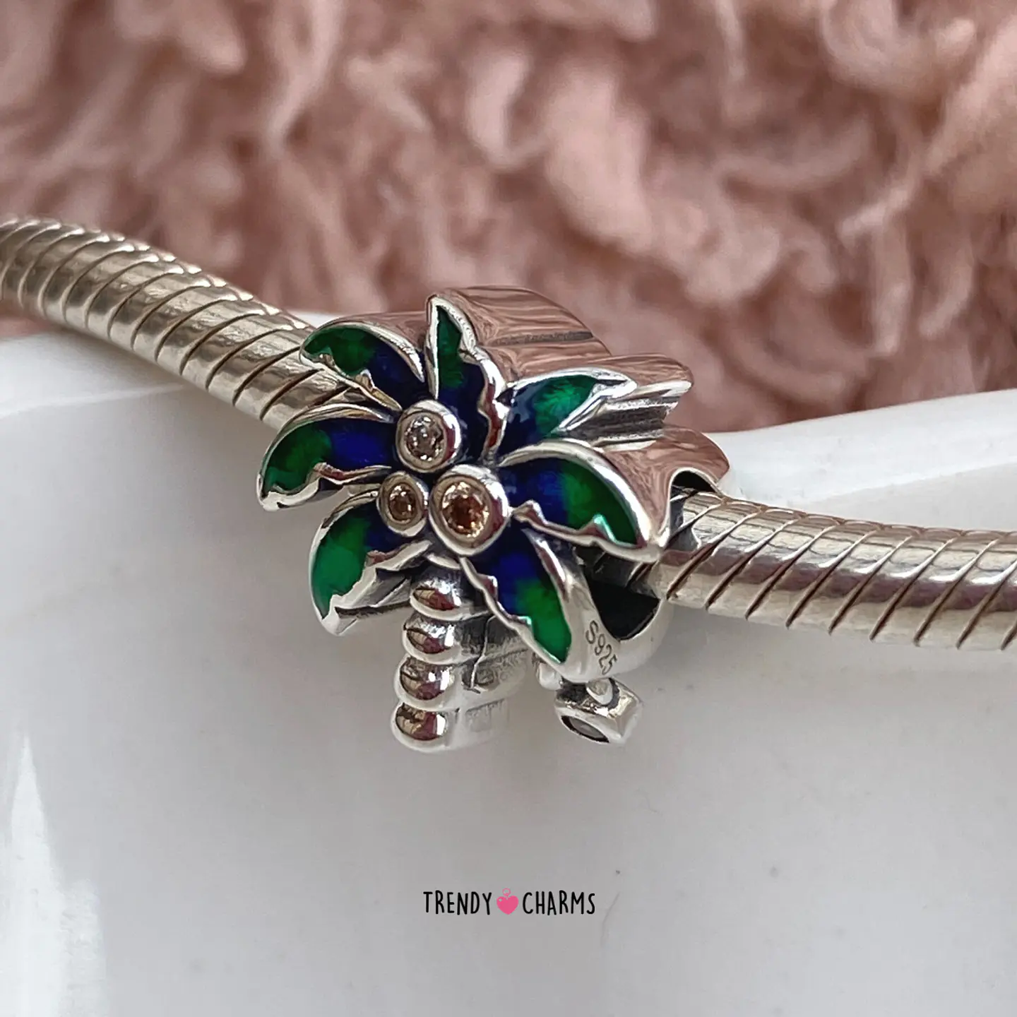 Charm Palmera Plata 925 2