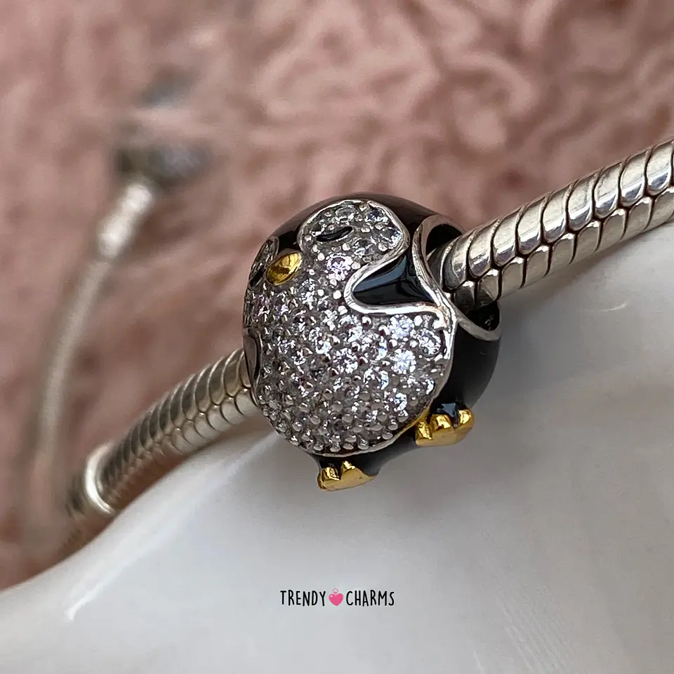 Charm Pingüino Enamorado Plata 925 4