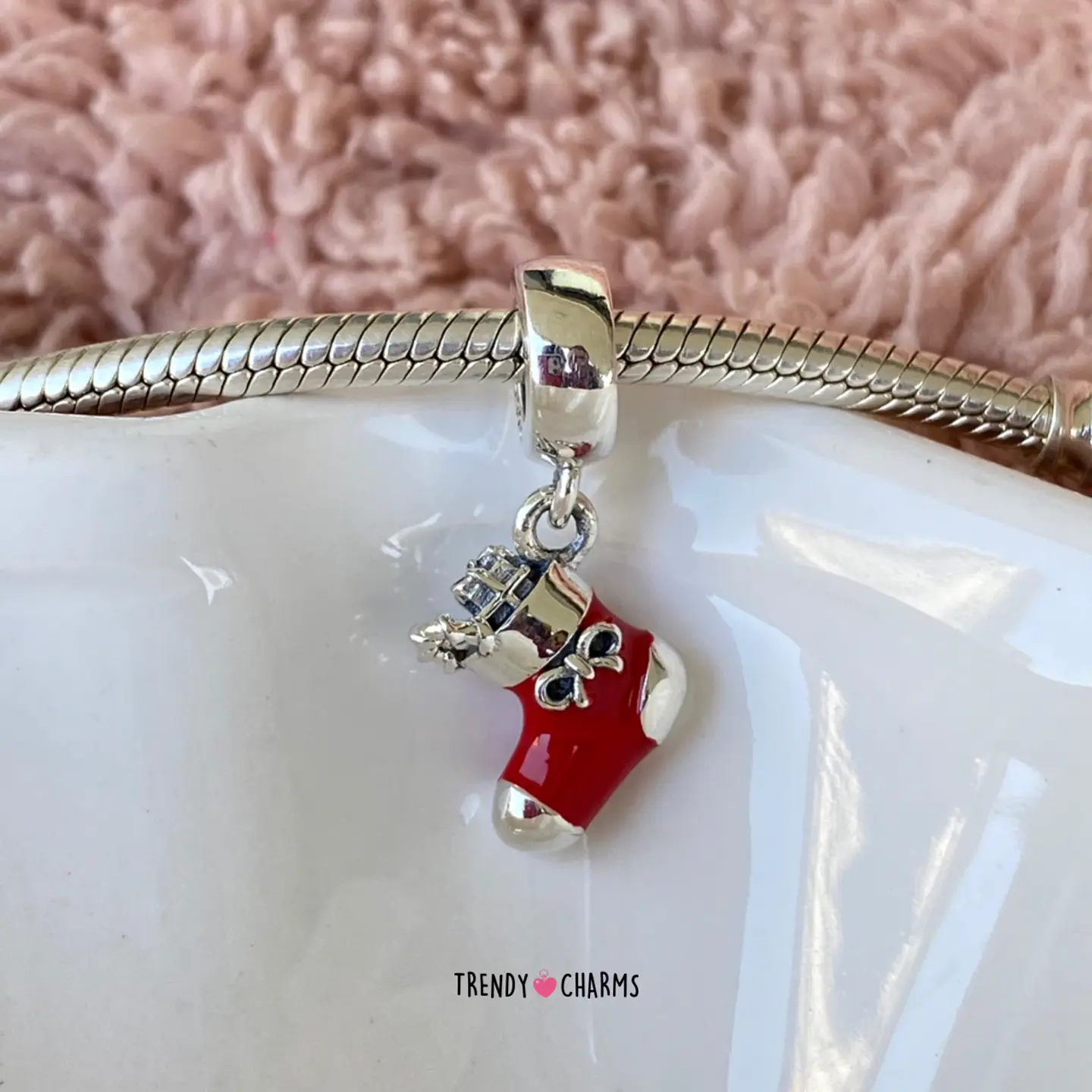 Charm Bota de Navidad Plata 925 1