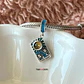 Charm Carta Tarot Sol y Luna Protectora Plata 925 - Miniatura 2
