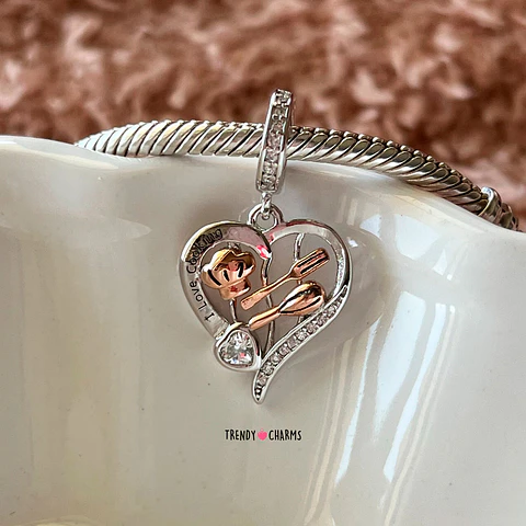 Charm Chef Cocinera Plata 925