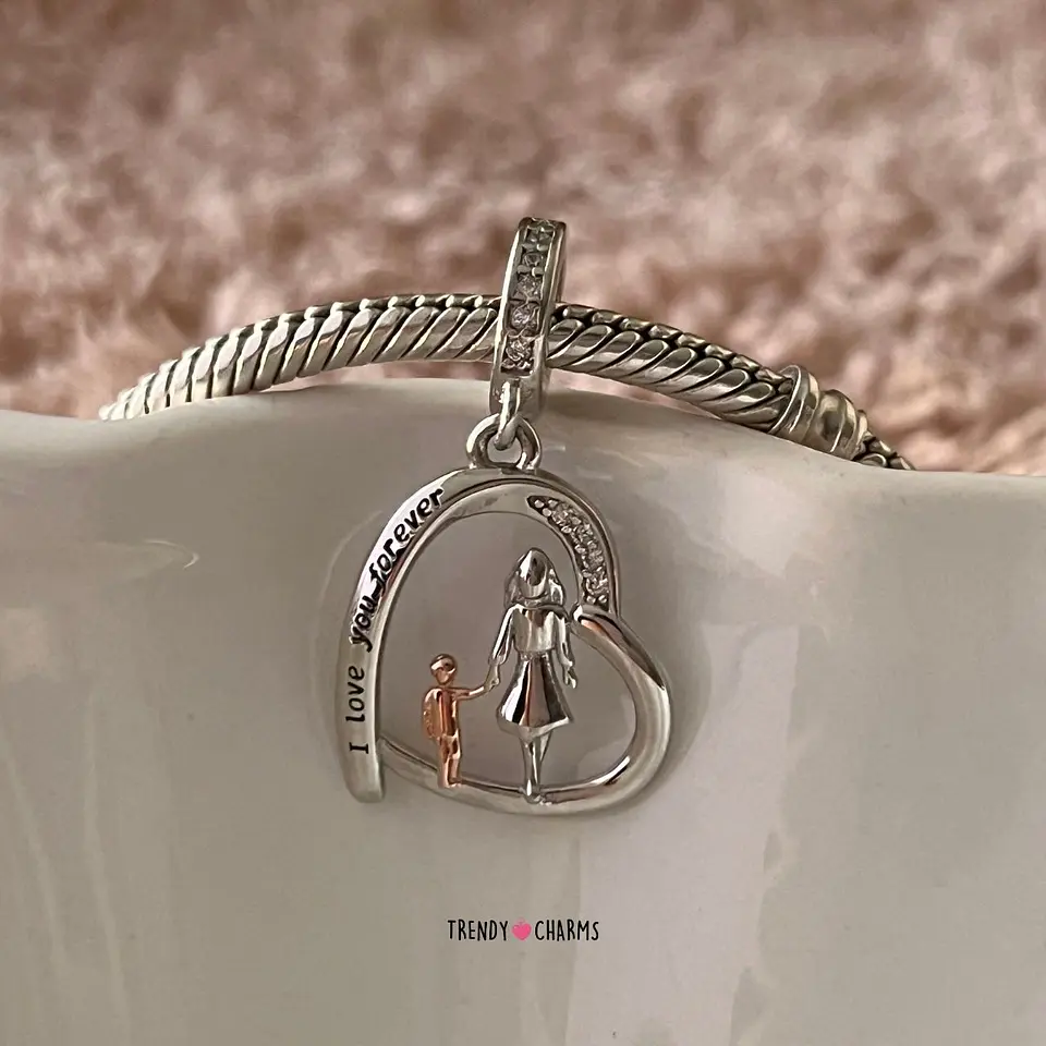 Charm Madre e Hijo Juntos Por Siempre Plata 925 1
