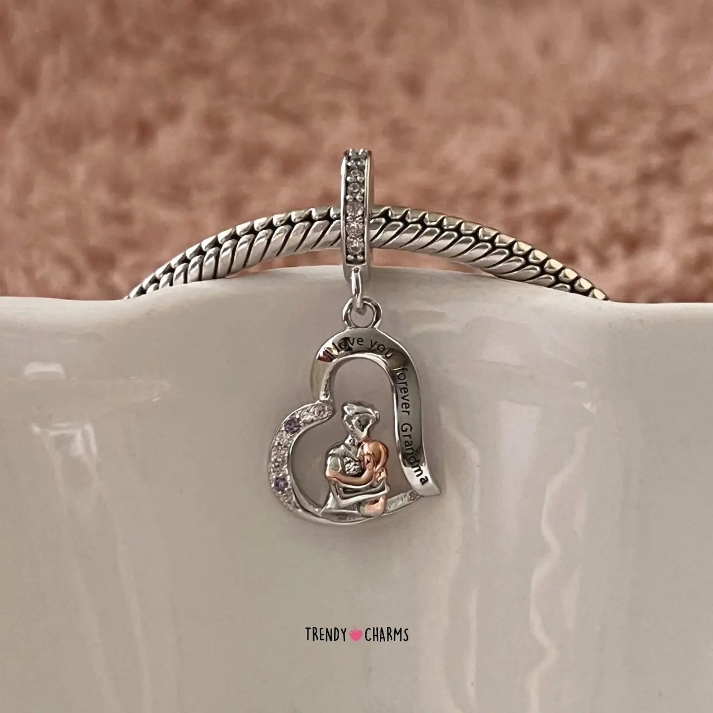 Charm Abuela y Nieta Por Siempre, PLata 925 1